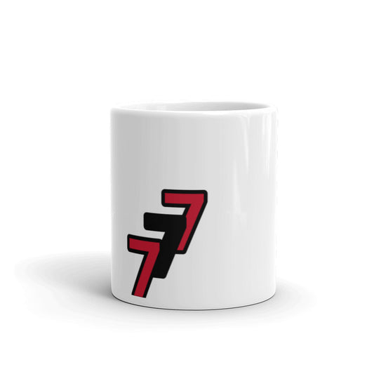 White glossy mug