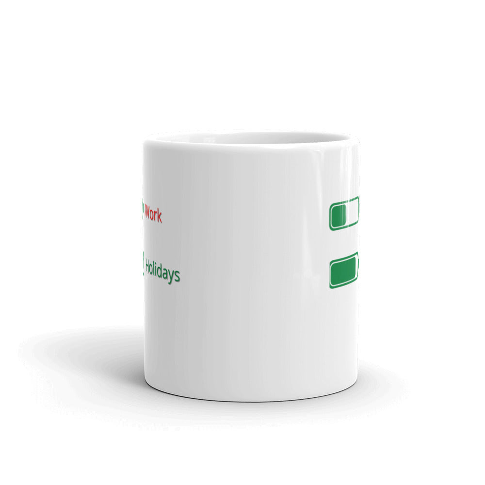 White glossy mug