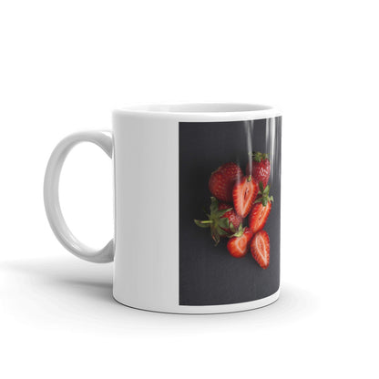 White glossy mug