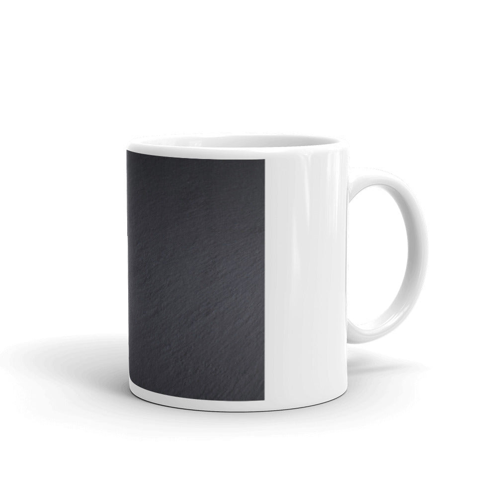 White glossy mug