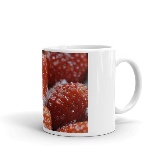 White glossy mug