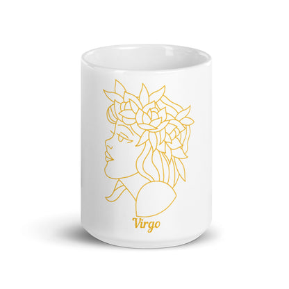 White glossy mug