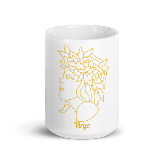 White glossy mug