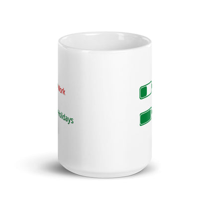 White glossy mug