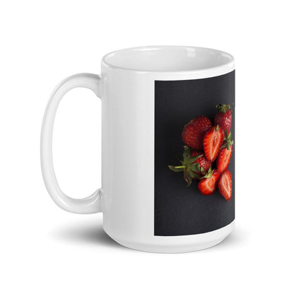 White glossy mug