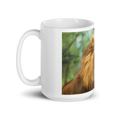 White glossy mug