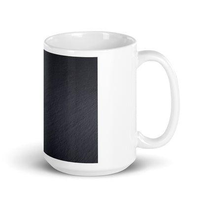 White glossy mug