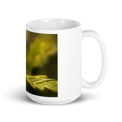 White glossy mug